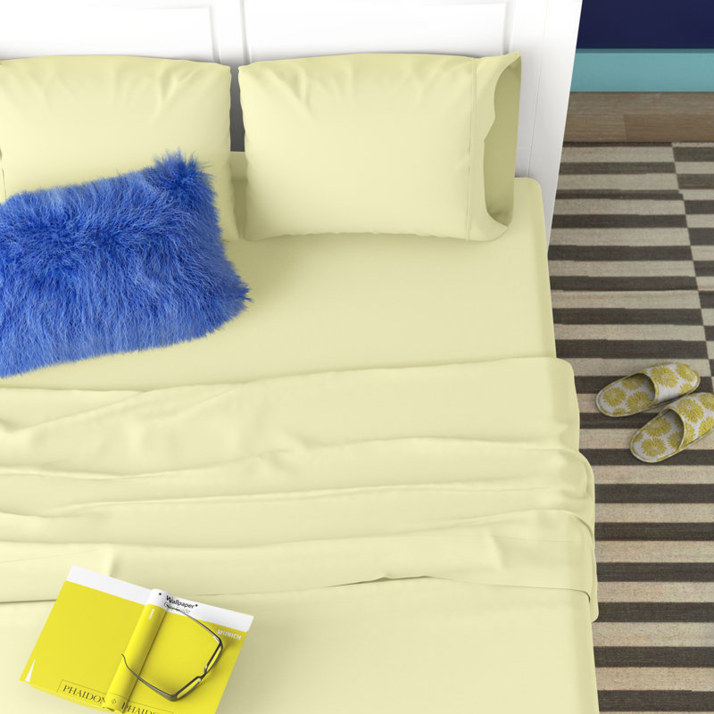 Percale Fitted Sheet Polycotton Solid Colour Bed Sheet Single Double King Super King Machine Washable High Yarn Quality