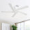 Ventilateur de plafond encastré à 5 pales en bois massif avec télécommande