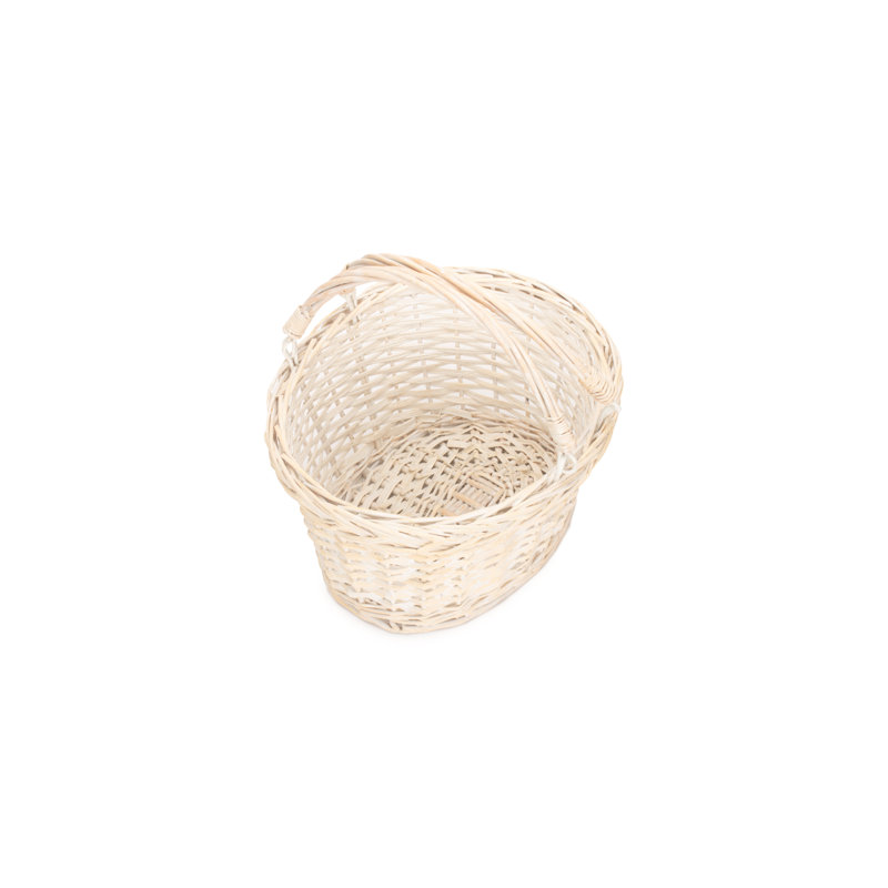 Wicker Swing Handled Shopping Basket, 18cm H x 28cm W x 33cm D