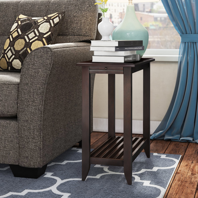 Parkhur End Table with Storage, Merlot