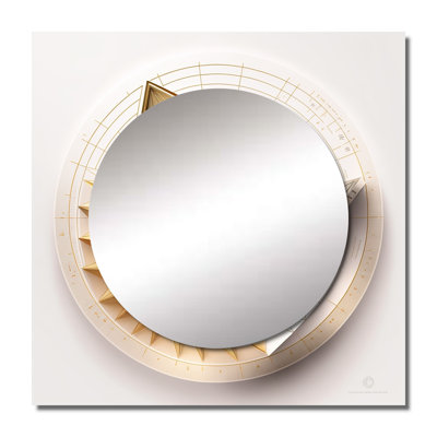 Caclulating The Universe Vintage Spiral Art II - Abstract Spirals Square Mirror For Wall Art Decor