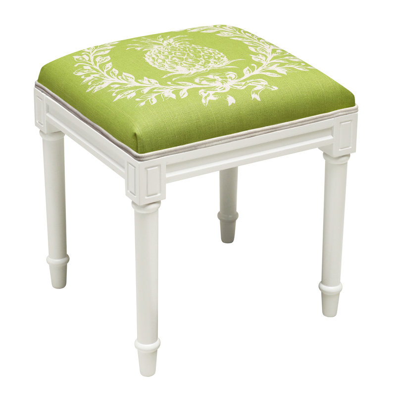 Tabouret de meuble-lavabo en bois massif Huntwood, Chartreuse
