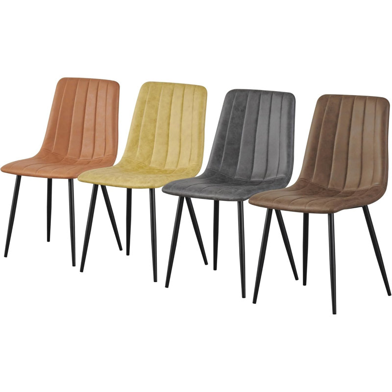46cm H Metal Side Chair, Brown