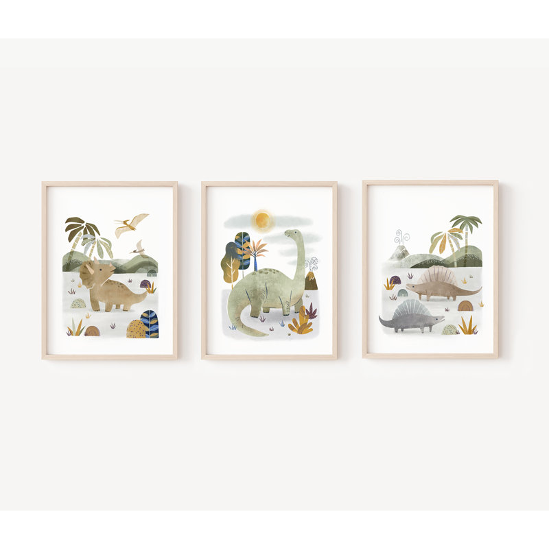 Impression sur papier dinosaure - impressions sans cadre, H 18 po x l 14 po