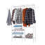 108cm Industrial Pipe Clothing Rack-635097234