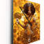 Horloge murale Orisha Oshun avec miroir déesse africaine I - femme afro-américaine-99633993