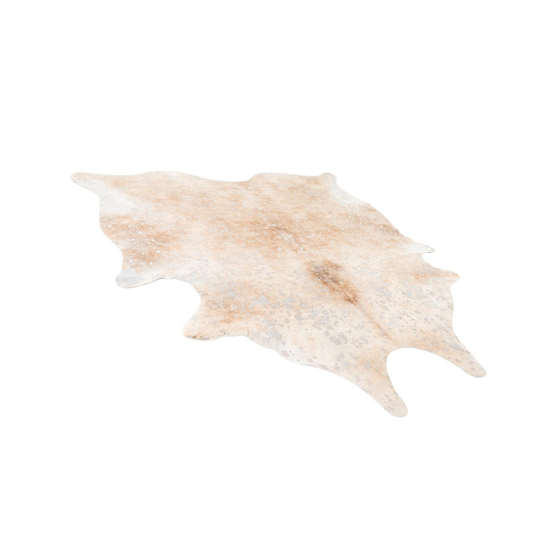 Tapis carré brun clair et argenté Ingalls