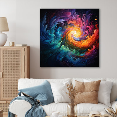 Neon Spin I sur toile