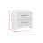Palaiseur 2-Drawer Nightstand with USB in Natural