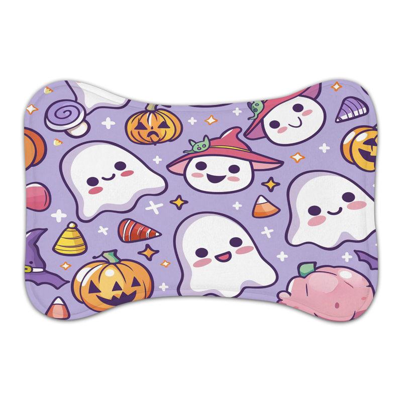 Cute Creeps - Tapis d'alimentation en os 1 pièce, Grand (14 po)