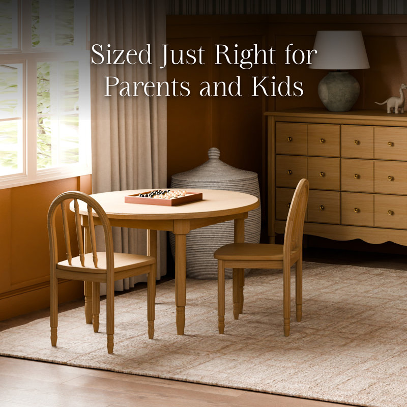 Liberty Play Table & Spindle Chairs Set, Honey