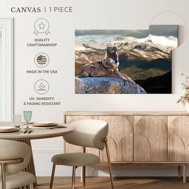 Brampt Iberian Wolf, 26" H x 39" W