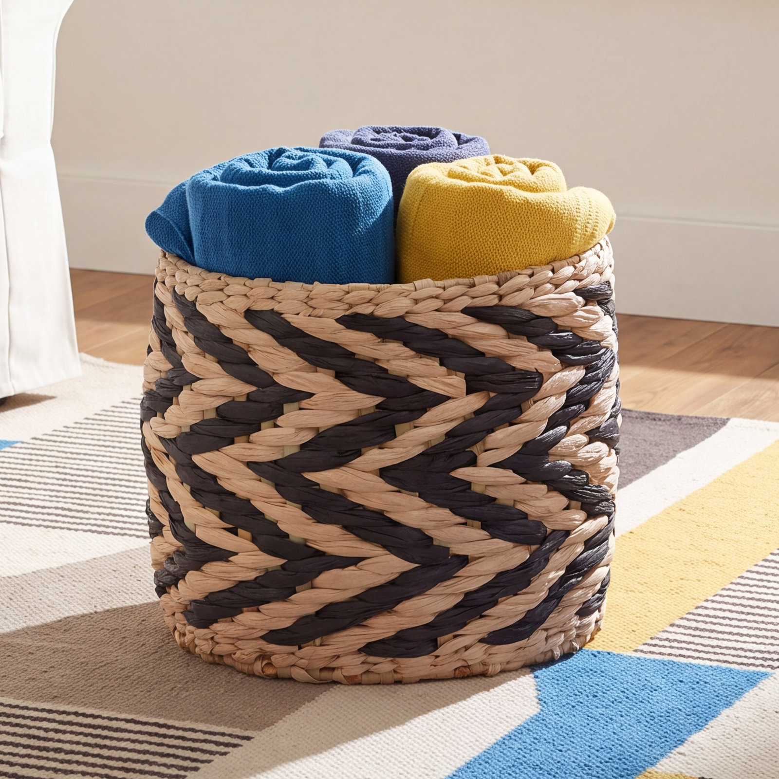 Wicker Decorative Basket 1, Black