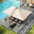 Kappel 10 x 13 Ft Rectangular Tilt Adjustable Curved Cantilever Umbrella with Base-1855523087
