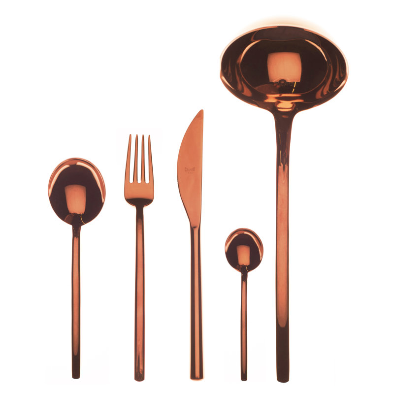 Ensemble de couverts raison - 49 pièces - Bronze, Bronze