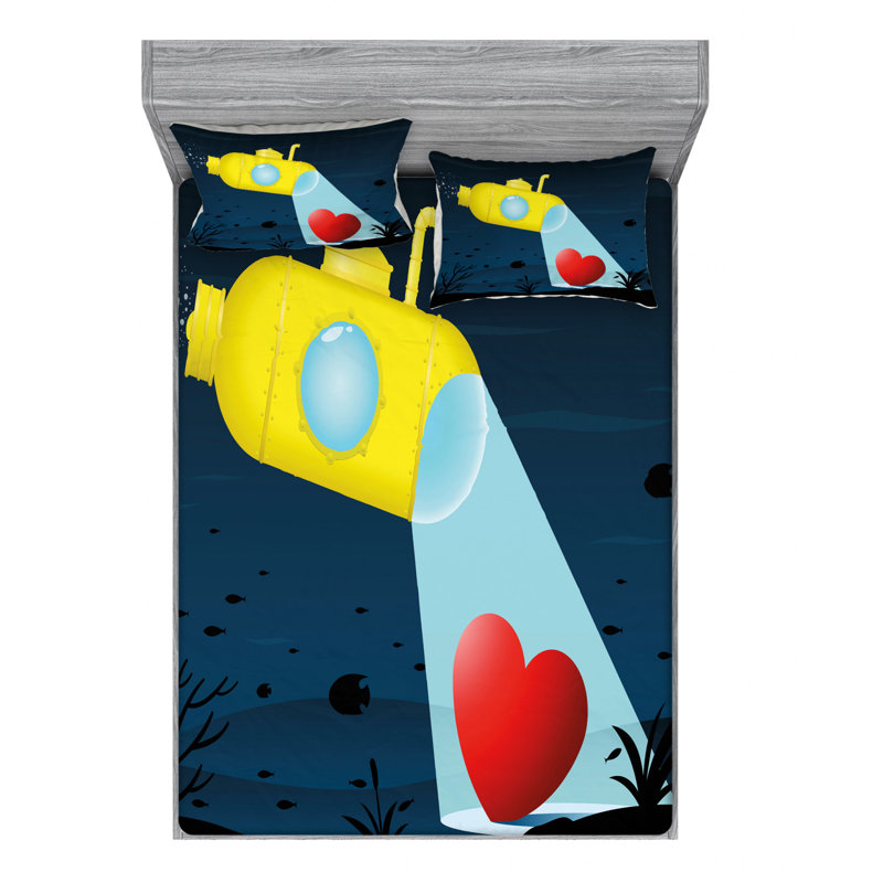 Microfiber Sheet Set, Queen Sheet Set with 2 Pillowcases