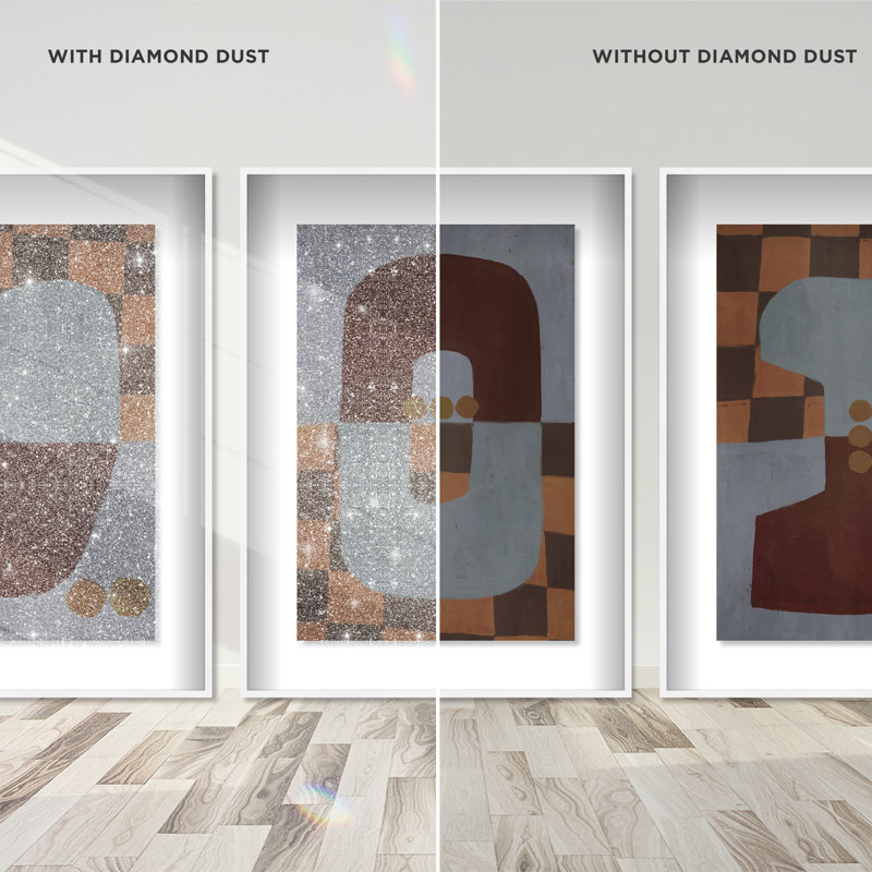 Checkered Dominos Set Framed Graphic Art, 25.5" H x 17.5" W, White Shadowbox