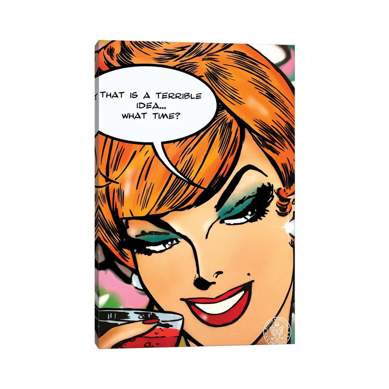 Terrible Idea II by D13EGO - Wrapped Canvas Print, 66.04 cm H x 45.72 cm W x 1.91 cm D