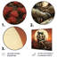 «Last Survivors Full Moon Astronauts Red Flower - Couple», reproduction d'art murale-952951312-952951533