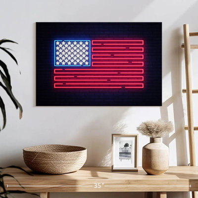 Borges USA Flag Neon Sign