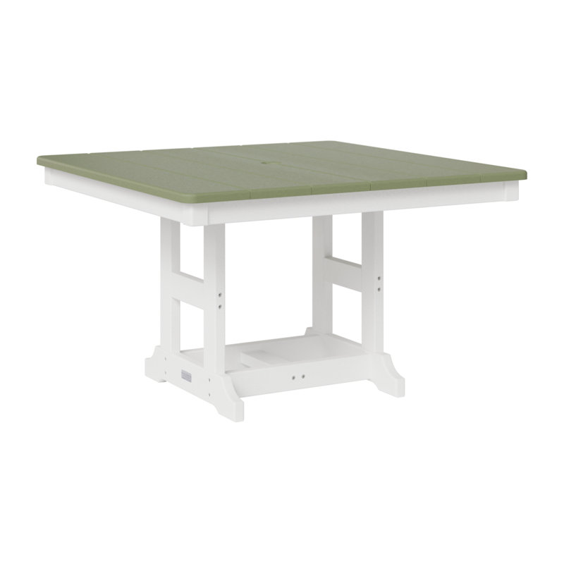 KIDS Outdoor Square Side Table, Sage/White