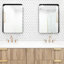Miroir de meuble-lavabo mural, miroir rectangulaire, miroir à cadre en métal pour salle de bain, salon, chambre à coucher-1435332541-1435332540