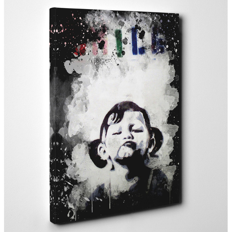 Banksy - Wrapped Canvas Print, 60cm H x 40cm W