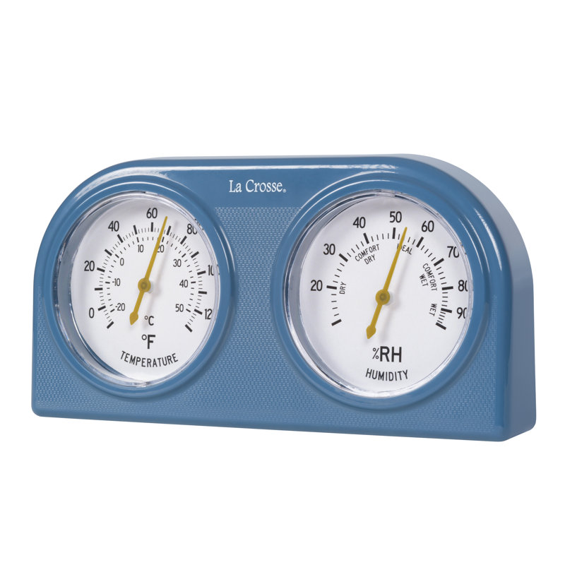 Thermomètre analogique et jauge d'humidité