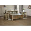 Table de canapé antique à 8 tiroirs multicolores