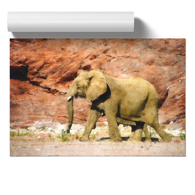 Elephant Painting - Frameless Print