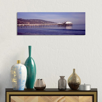 Pier Over An Ocean - Wrapped Canvas Panoramic Print