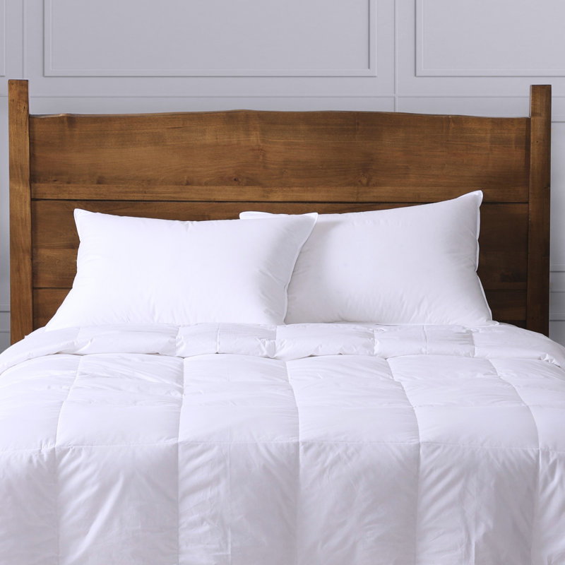 Cuddledown Percale 600FP Down Comforter, Queen, Winter