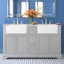 Ensemble de meuble-lavabo double 60 po Pardue-426896448
