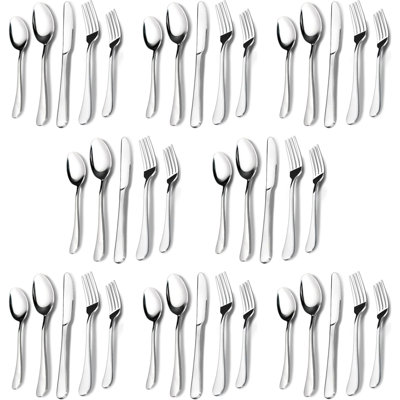 Red Barrel Studio® Cloid Stainless Steel Flatware Set - Service for 8