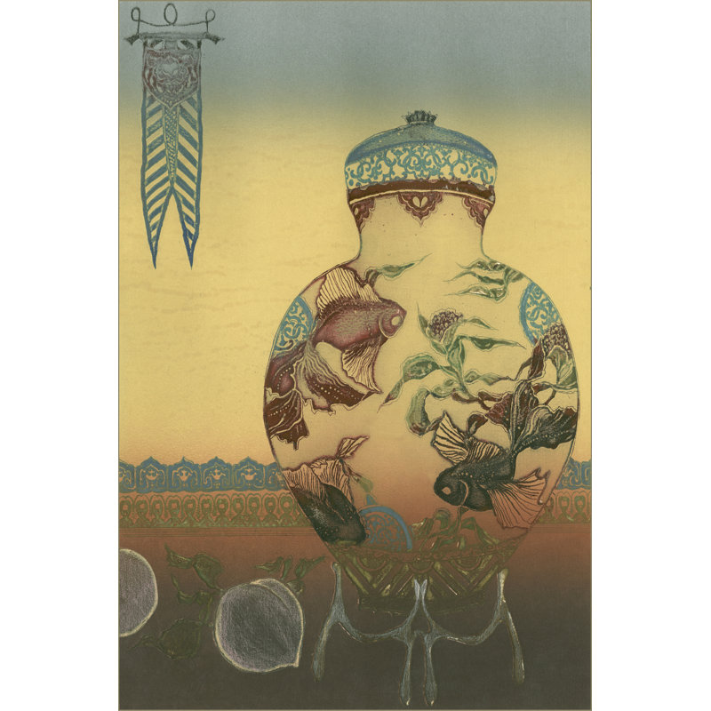 Halcyon Urn II - Wrapped Canvas Print, 76cm H x 51cm W