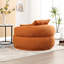 Simple, éponge en chenille, sans assemblage, fauteuil-lit pour chambre à coucher, salon, orange, housse lavable, forme compacte, 3 coussins assortis, assemblage en éponge requis, salon moderne, structure,-661506247