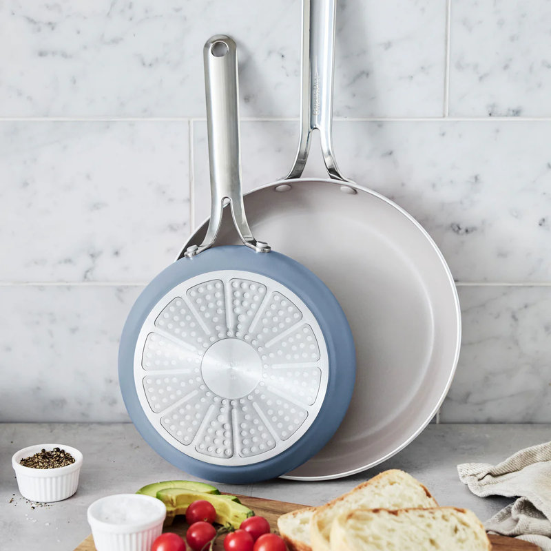 Ensemble de poêles à frire 2 pièces 8 po et 10 po GreenPan Nova, Océan