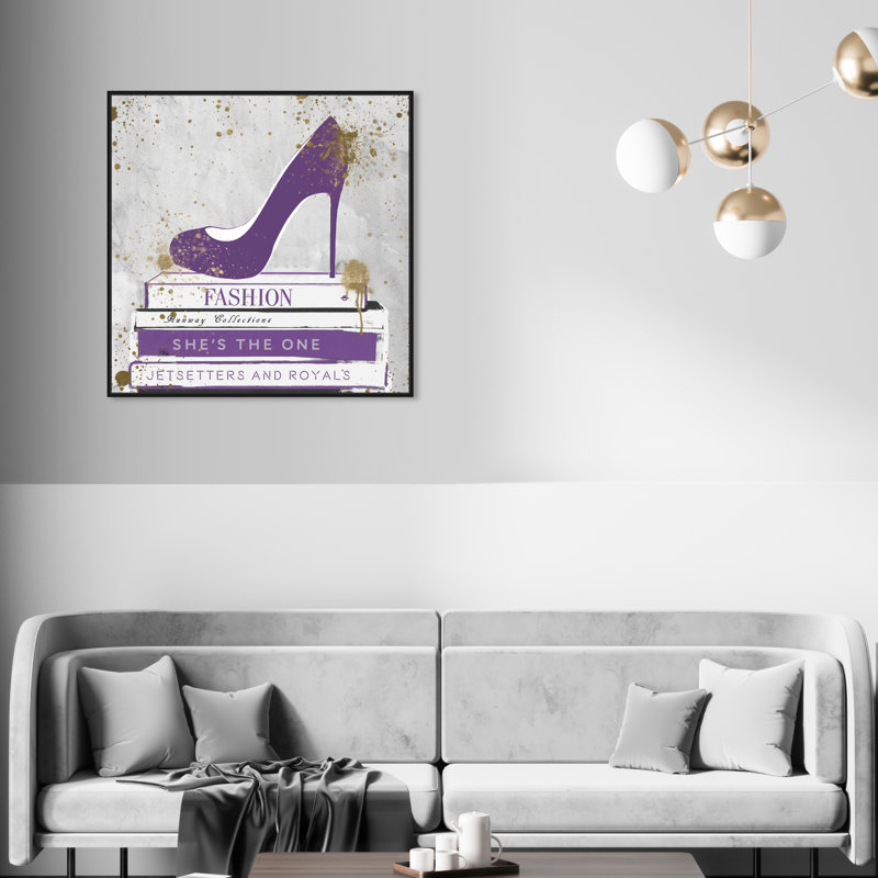 "She is the one" par Oliver Gal - cadre flottant, impression sur toile, H 30 po x l 30 po, Cadre noir