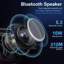 Structure de lit avec lumière DEL et station de charge, structure de lit tapissier avec haut-parleur Bluetooth et tête de lit réglable-1933879426