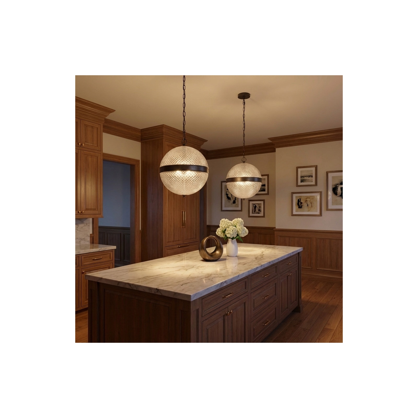 Lucinda 15 Pendant, Aged Iron