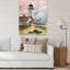 Phare sous un ciel gris rose - peinture sur toile-67364765-67364766