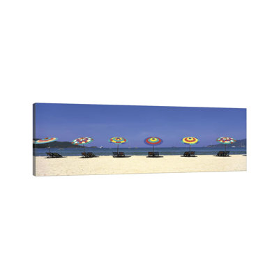 Beach Phuket Thailand by Panoramic Images - Wrapped Canvas Panoramic Print