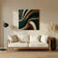 «Biomorphic Abstraction 24», art mural en métal vert-605968590