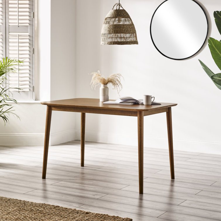 Drea Solid Wood Dining Table - 4 Seater Dining Table - Traditional Rustic Farmhouse Kitchen Style