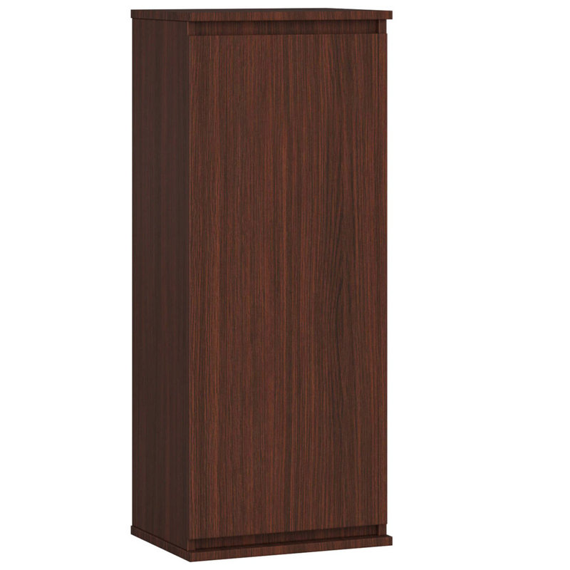 Aukai 3 Piece Floating Shelf, Dark brown wood