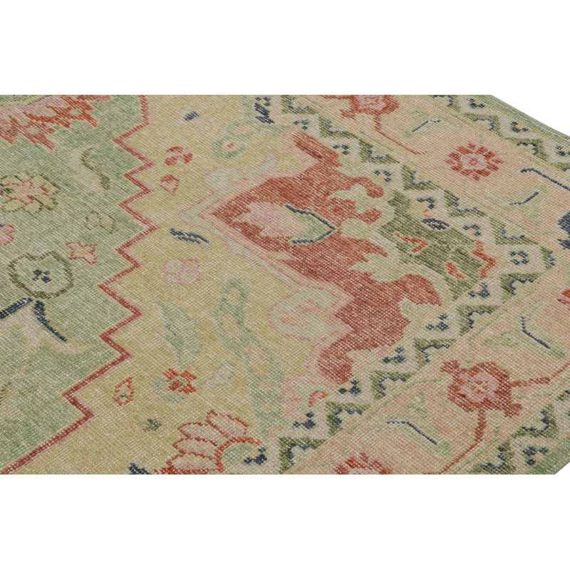 Distressed Homage Hand Knotted Wool Animal Print Area Rug, Rectangle 9' x 12'
