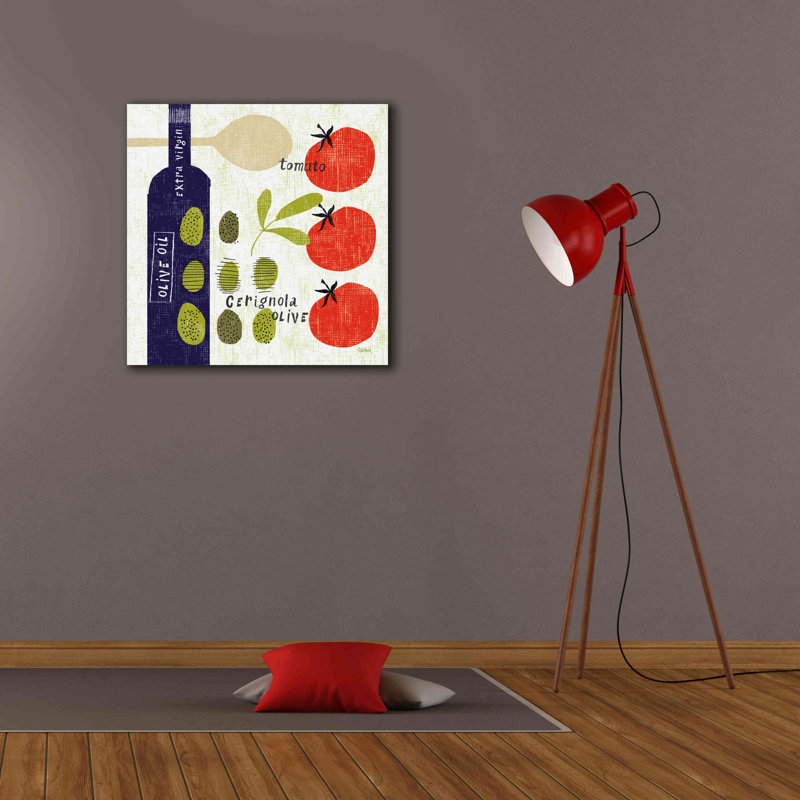 «Italiano Olives» par Sue Schlabach, estampe numérique sur toile, L 26 po x H 26 po