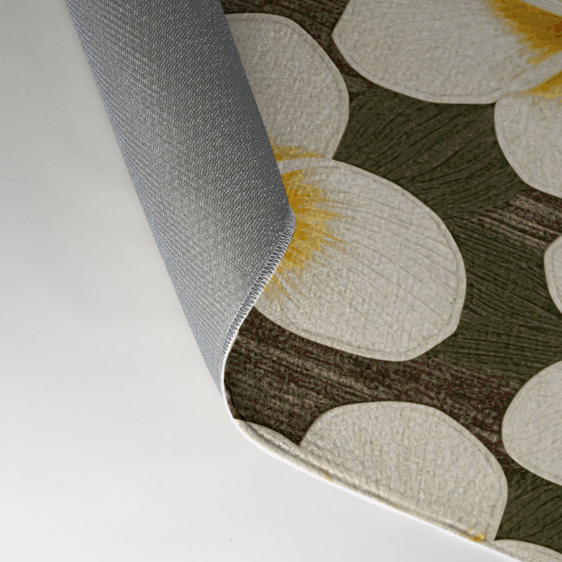 Tapis beige d'intérieur et d'extérieur Botanical, Rectangle 5 pi x 7 pi