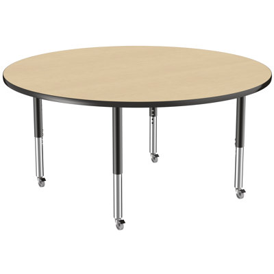 Round T-Mold Adjustable Height Activity Table
