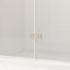 Porte de douche pliante peu encombrante, verre trempé, finition chromée pour salle de bain moderne